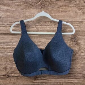 Cacique unlined full coverage gray bra. 42DD. No wire
